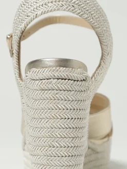 Sandalo con zeppa Dellena Jimmy Choo in pelle laminata