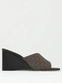 Sandalo con zeppa Merriam Wedge Michael Kors in cotone spalmato