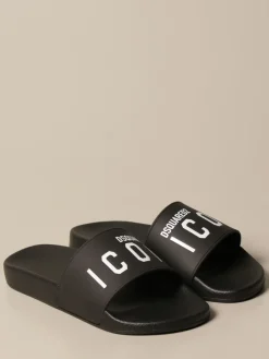 Sandalo Dsquared2 in gomma con stampa Icon