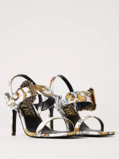 Sandalo Emily Baroque Versace Jeans Couture in vernice stampata