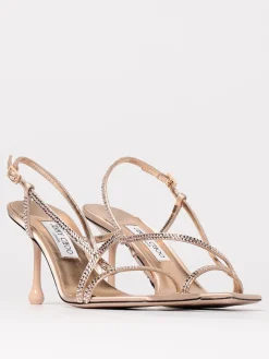 Sandalo Etana Jimmy Choo in pelle con strass