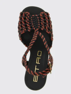 Sandalo Etro in pelle intrecciata