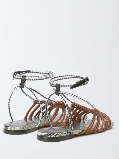 Sandalo Fabiana Filippi in pelle intrecciata