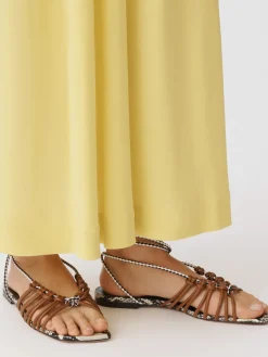 Sandalo Fabiana Filippi in pelle intrecciata