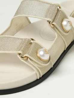 Sandalo Fayence Jimmy Choo in mesh lurex