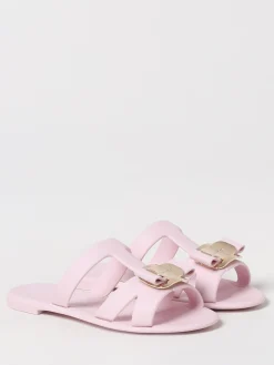 Sandalo Ferragamo in gomma con strass