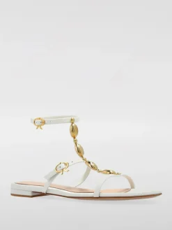 Sandalo Gianvito Rossi in nappa con applicazioni