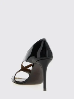 Sandalo Giuseppe Zanotti in vernice con dettaglio di strass