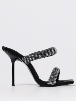 Sandalo Julie Alexander Wang in raso con strass