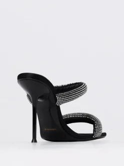 Sandalo Julie Alexander Wang in raso con strass