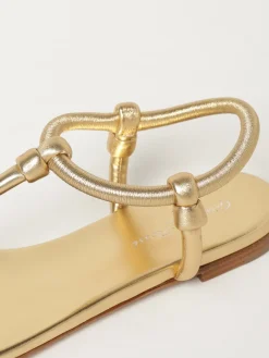 Sandalo Juno Gianvito Rossi in nappa laminata