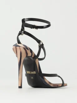 Sandalo Just Cavalli in pelle con stampa animalier