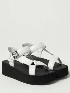 Sandalo Mellow Tory Burch in pelle con plateau