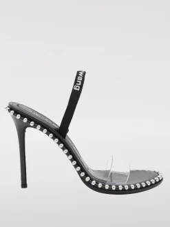 Sandalo Nova Alexander Wang in pvc e pelle con borchie