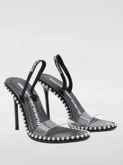 Sandalo Nova Alexander Wang in pvc e pelle con borchie