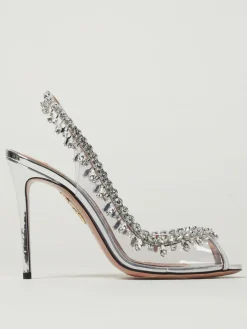 Sandalo Temptation Aquazzura in pvc con strass