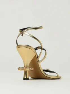 Sandalo The Daisy Marc Jacobs in pelle laminata con applicazioni