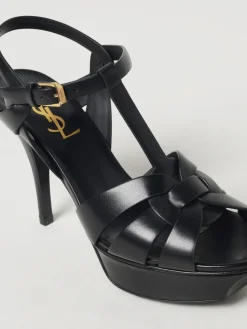 Sandalo Tribute Saint Laurent in pelle