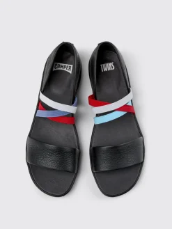Sandalo Twins Camper in pelle