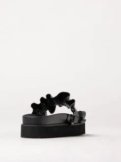 Sandalo Versace Jeans Couture in pelle sintetica drappeggiata