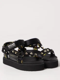 Sandalo Versace Jeans Couture in nylon con borchie