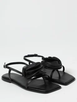 Sandalo Vic Matiè in pelle con fiore