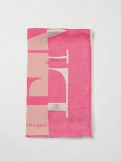 Sciarpa con maxi logo Emporio Armani