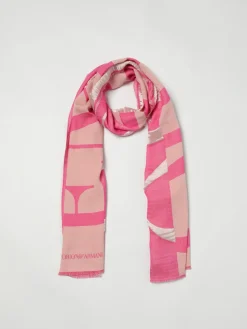 Sciarpa con maxi logo Emporio Armani