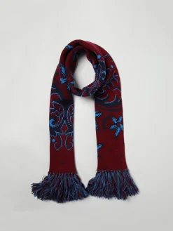 Sciarpa Etro in lana con motivo floreale jacquard