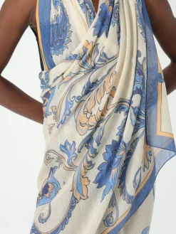 Sciarpa Etro in misto cotone con stampa foliage