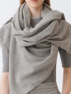 Sciarpa Fabiana Filippi in misto lana con dettaglio piercing in filo diamante