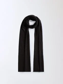 Sciarpa Fabiana Filippi in lana con paillettes ricamate