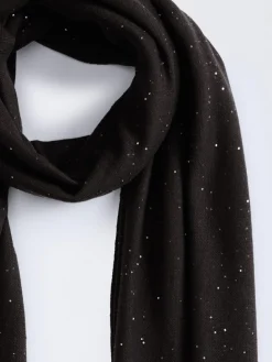 Sciarpa Fabiana Filippi in lana con paillettes ricamate