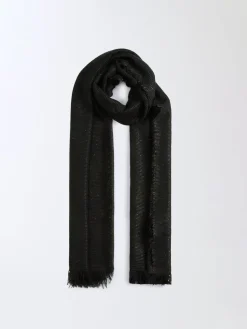 Sciarpa Fabiana Filippii in cashmere e seta con paillettes ricamate