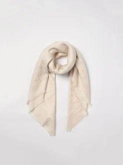 Sciarpa FF Fendi in lana con monogram jacquard