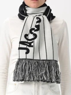 Sciarpa L'Echarpe Liga Jacquemus in lana merino con logo jacquard