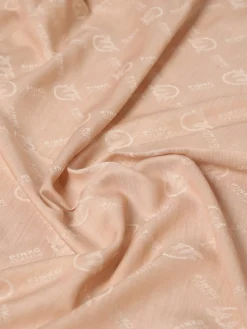 Sciarpa Love Birds Pinko in modal con monogram jacquard