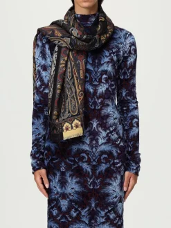 Sciarpa Paisley Etro in misto lana stampata
