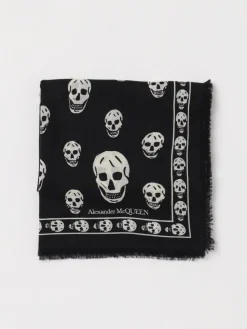 Sciarpa Skull McQueen in lana jacquard