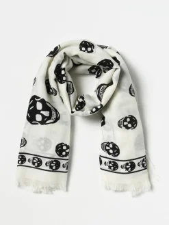 Sciarpa Skull McQueen in lana jacquard