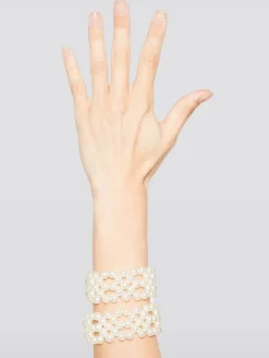 Set 2 bracciali Chakie by Malene Birger in perle sintetiche