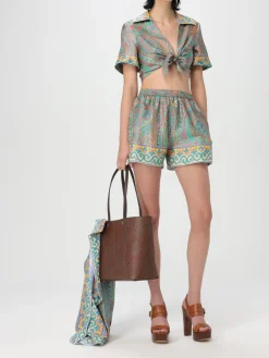 Shorts Etro in seta con stampa paisley