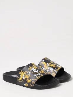 Sliders Baroque Versace Jeans Couture in gomma stampata
