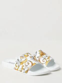 Sliders Baroque Versace Jeans Couture in gomma stampata