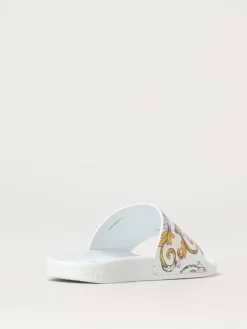 Sliders Baroque Versace Jeans Couture in gomma stampata