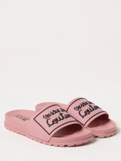 Sliders Versace Jeans Couture in gomma con logo