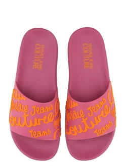 Sliders Versace Jeans Couture in gomma