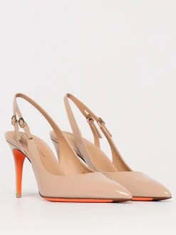 Slingback Audrey Santoni in vernice