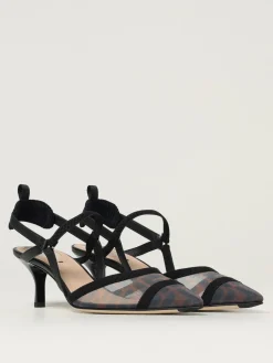 Slingback Colibrì Lite Fendi in nylon a rete e pelle