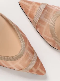 Slingback Colibrì Lite Fendi in nylon a rete e pelle